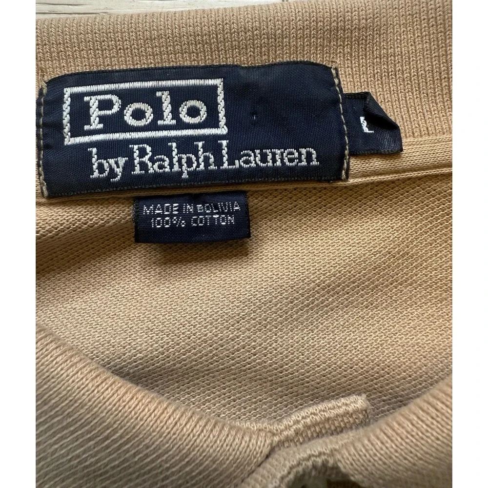 Ralph Lauren Men's POLO long-sleeved Cotton Preppy Retro shirt sz‎ L
